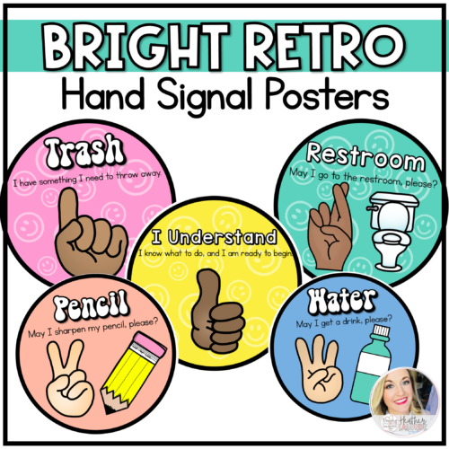 Hand Signal Posters for Classroom Management's featured image