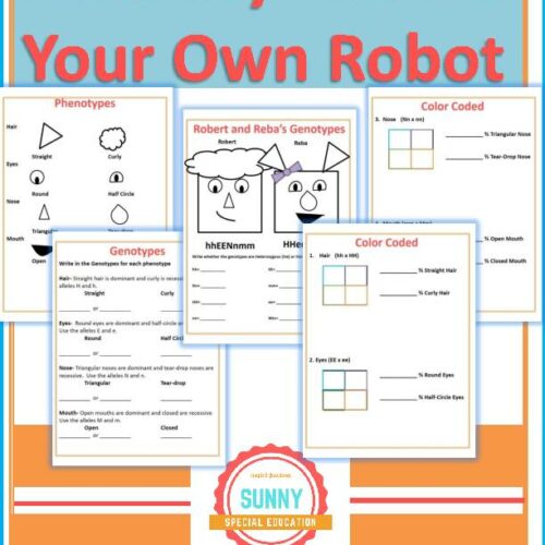Robot Heredity (Punnett Squares, Phenotypes, Genotypes, Offspring, Dominant, etc's featured image