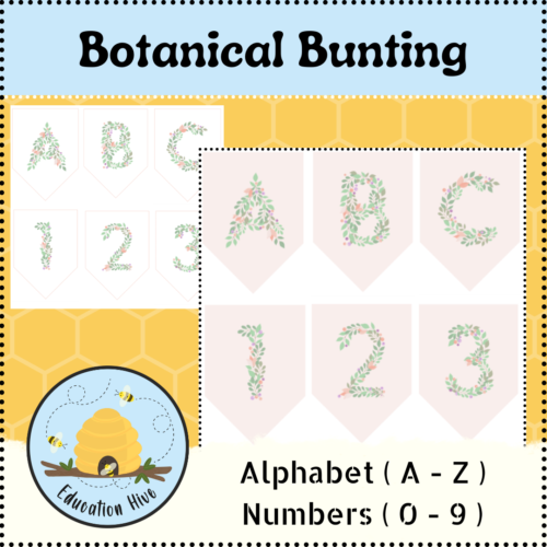 Botanical Alphabet Bunting - Posters's featured image