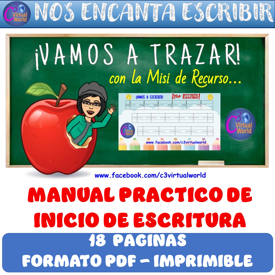 VAMOS A TRAZAR - INICIO DE ESCRITURA / LET'S WRITING - EARLY WRITING