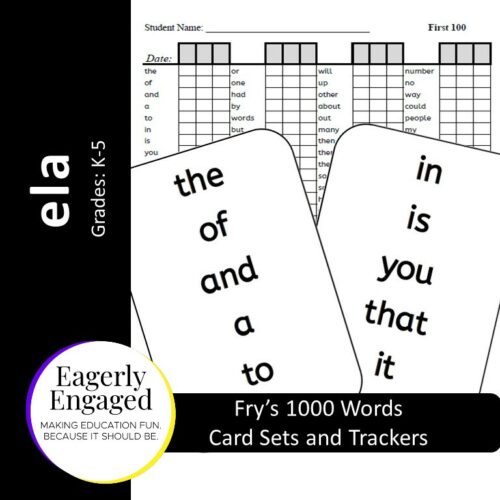 Fry's 1000 Words - Card Sets and Trackers's featured image