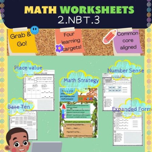 Read & Write Numbers Worksheet pack's featured image