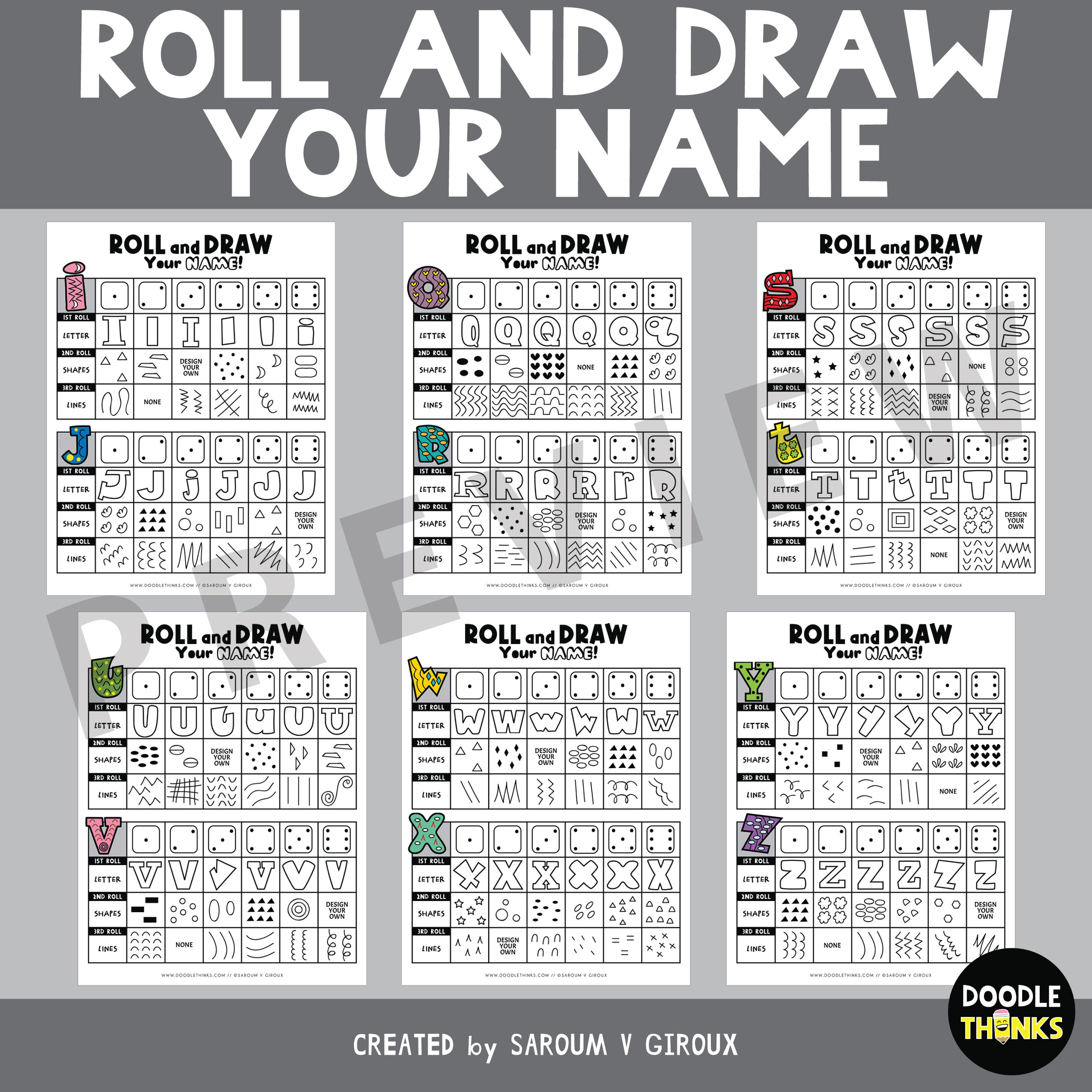 Roll and Draw - Funny Game for Kids Graphic by Aladin · Creative Fabrica