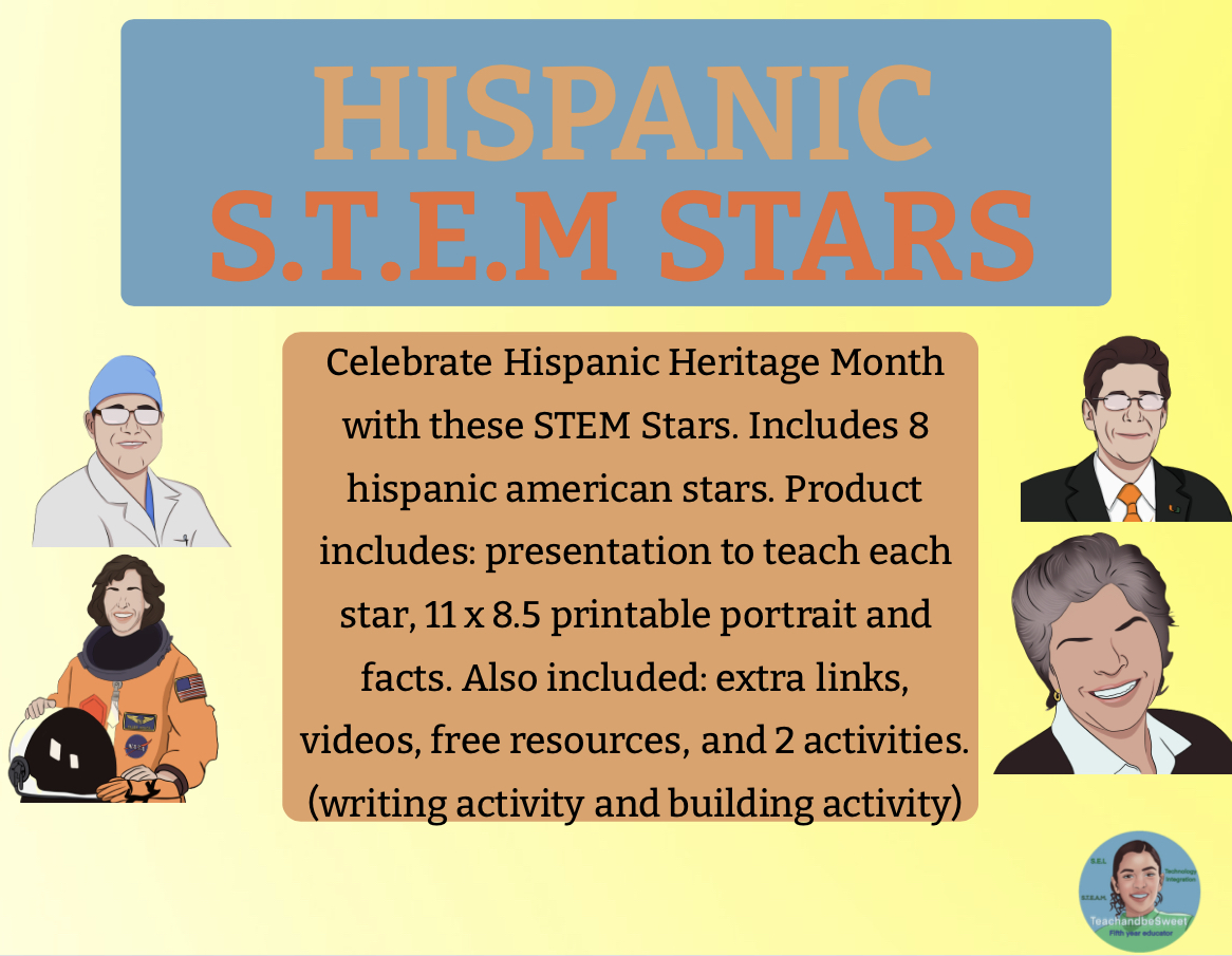 Hispanic Heritage Month ⭐️ STEM Stars⭐️