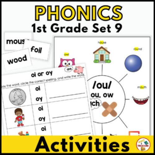 Benchmark Advance Phonics Anchor Charts & Activities | 1st Grade Unit 9's featured image