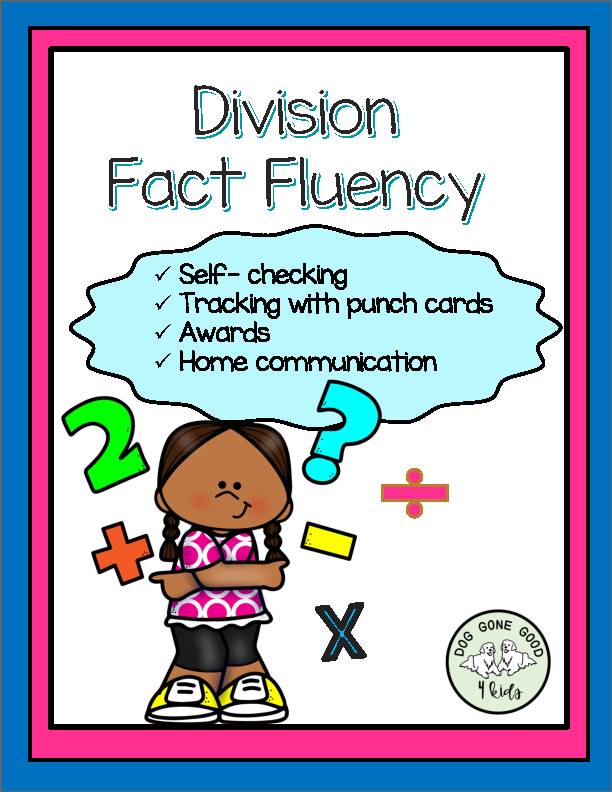 Division Fact Fluency Self-Checking Math Unit