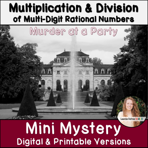 Multi Digit Multiplication and Division Activity Murder Mystery's featured image