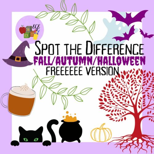 FREE Spot the Difference: Fall/Autumn/Halloween Edition!'s featured image