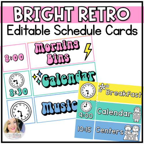 Classroom Daily Visual Schedule Cards Editable's featured image