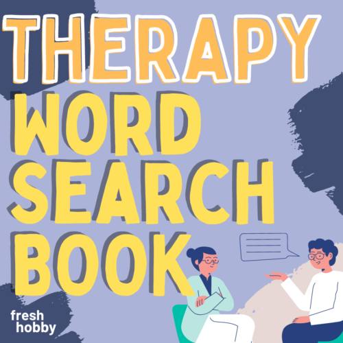 THERAPY Word Search Book - 35 Puzzles Perfect for Counselors, Therapists, Social Workers etc...'s featured image