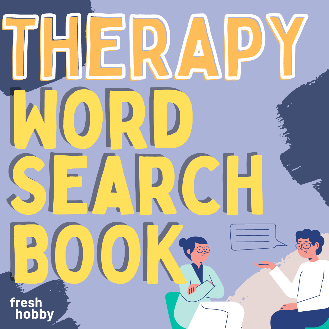 THERAPY Word Search Book - 35 Puzzles Perfect for Counselors, Therapists,  Social Workers etc - Classful