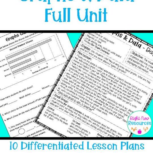 Graphing Unit, 2nd Grade Graph Lesson Plans, Guided Math, Small Group Lesson Plans's featured image