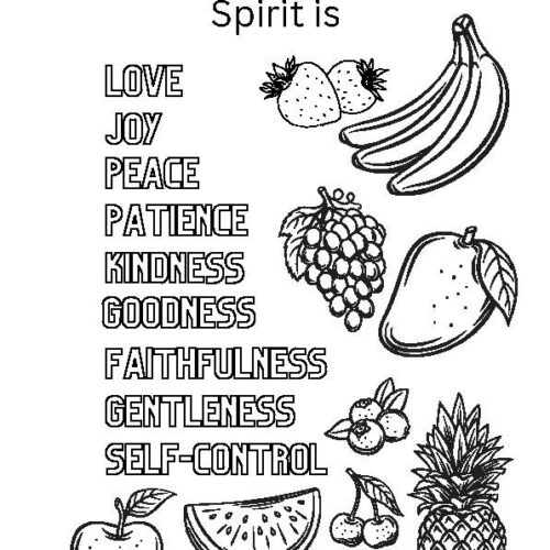 The Fruit of the Spirit Coloring Sheet's featured image