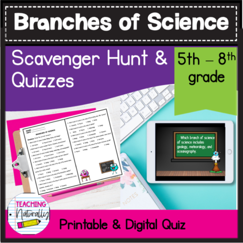 Branches of Science Scavenger Hunt & Quiz's featured image