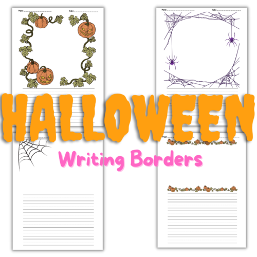 free printable halloween border paper