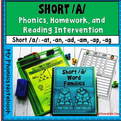Short A Notebook and Phonics Activity Sheets's featured image