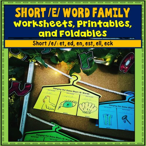 Short E Worksheets, Printables, and Foldables's featured image
