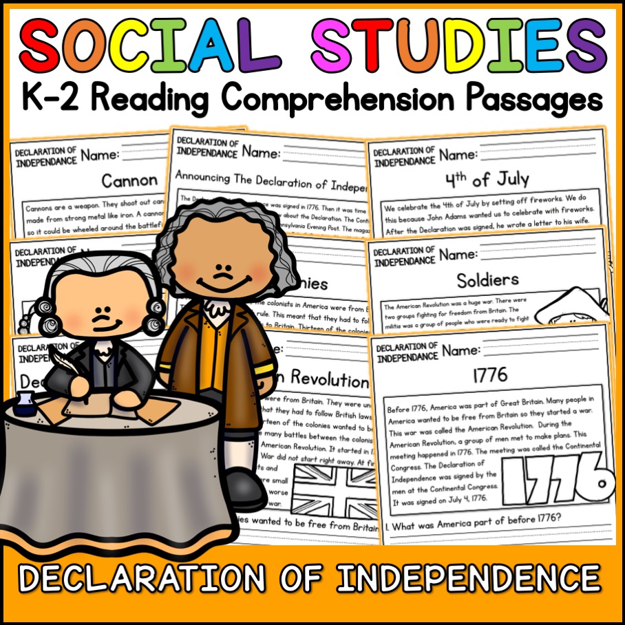 chapter 2 reading comprehension declaration of independence