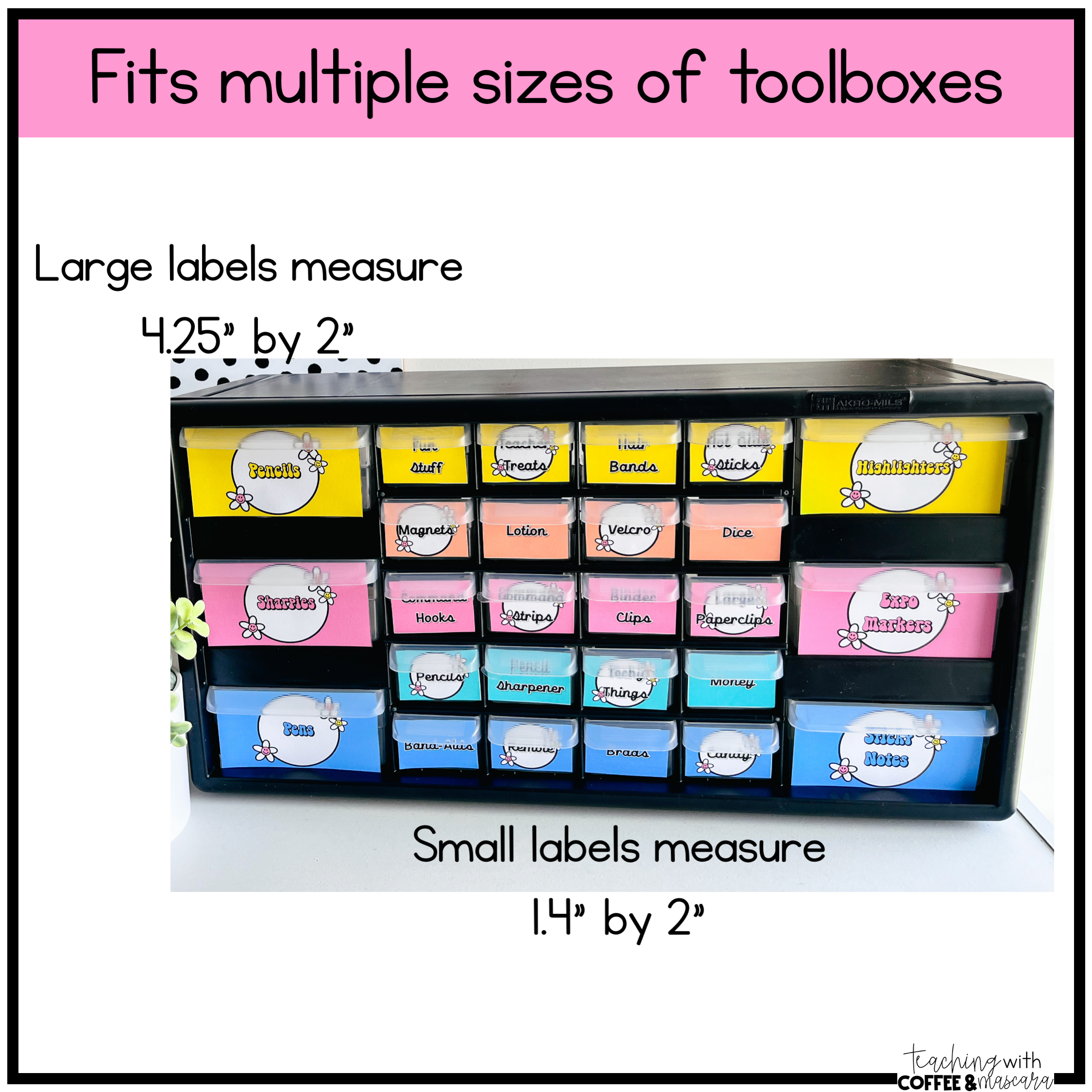 Editable Boho Mountain Teacher Toolbox Labels by Teaching With Mrs