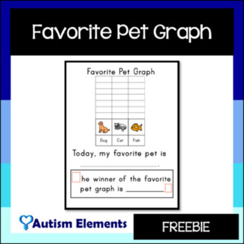 Favorite Pet Simple Graph- Graphing- Math- SPED & Autism Resources's featured image