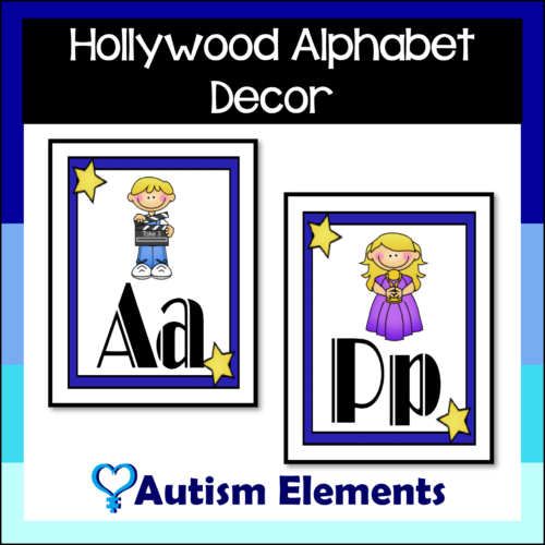 Hollywood Theme Alphabet- Classroom Decorations- Alphabet Posters's featured image