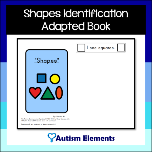 Shape Identification Adapted Book- Shapes- SPED & Autism Resources's featured image