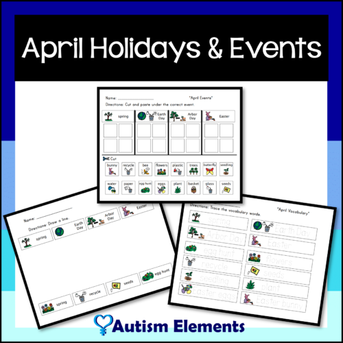 April Events & Holidays- SPED & Autism Resources- Easter- Arbor Day- Spring's featured image