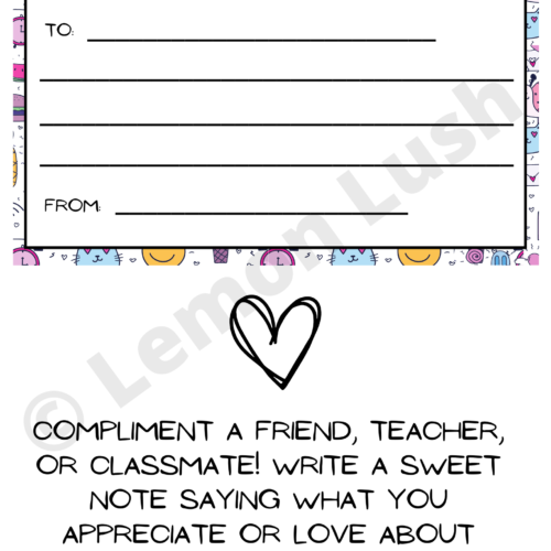 Compliment Card, Classroom Community's featured image