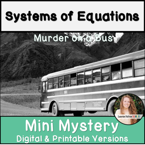 Systems of Equations Activity Mini Mystery's featured image