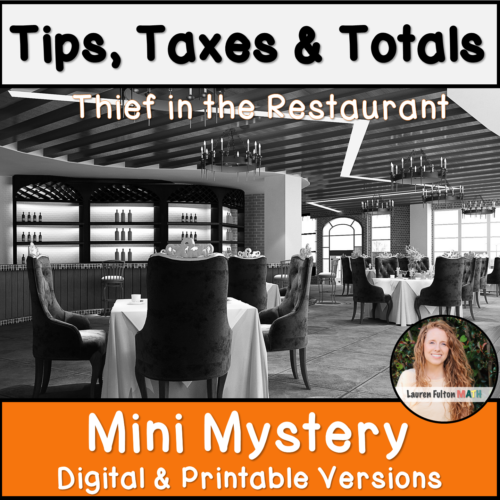 Percent Tip, Tax, and Total Activity Mystery's featured image