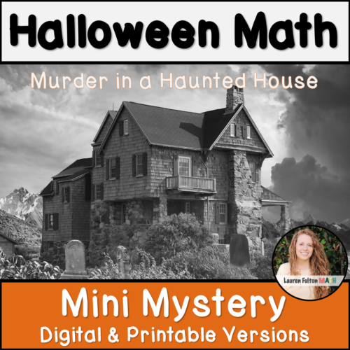 Halloween Math Activity Middle School Algebra Mystery 6th, 7th, 8th Grade's featured image