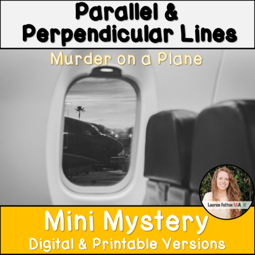 Writing Equations of Parallel and Perpendicular Lines Activity Mystery's featured image