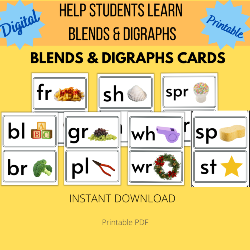 Blends & Digraphs Bulletin Cards, Consonant Pairs, Consonant Blends's featured image