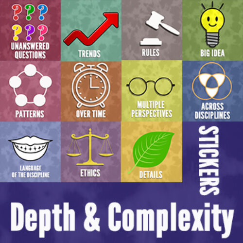 DEPTH & COMPLEXITY ICON STICKERS, POSTERS, THUMBNAILS, IMAGES, (JPG) FREE's featured image