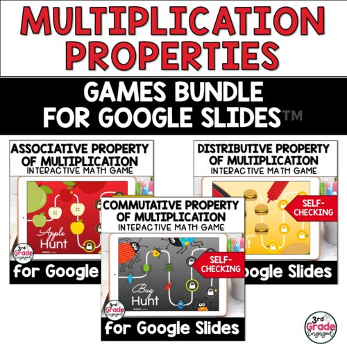 Properties of Multiplication Games Bundle for Google Slides ™'s featured image
