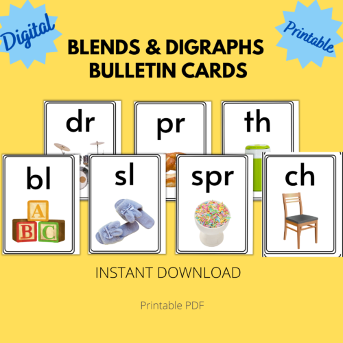 Blends & Digraphs Bulletin Cards's featured image
