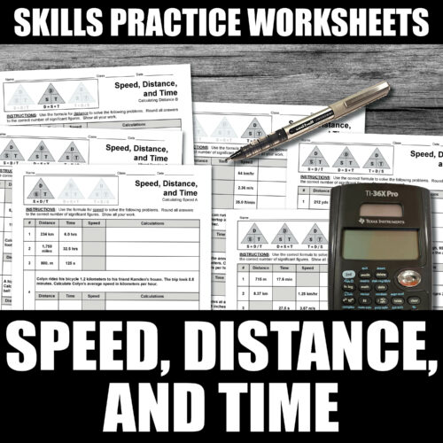 Calculating Speed, Distance, and Time Worksheets | Printable and Digital's featured image