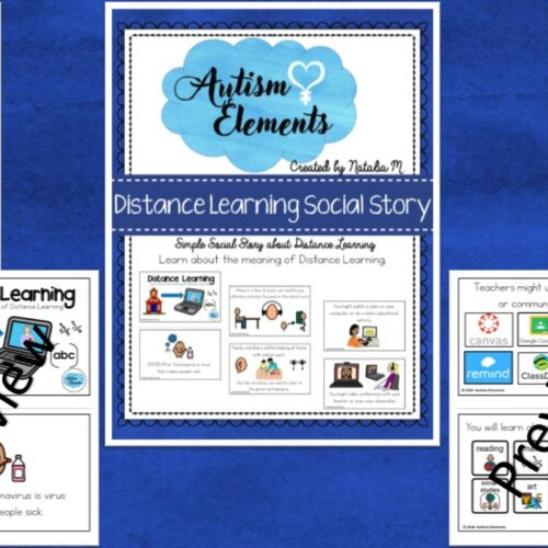 Distance Learning/Remote Learning Simple Social Story's featured image