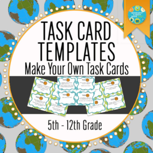 Social Studies, Create Your Own Social Studies Task Cards (Template)'s featured image