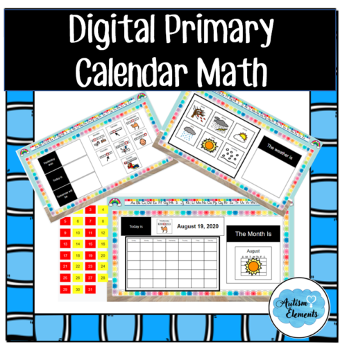 Digital Calendar Math Primary- Morning Work's featured image