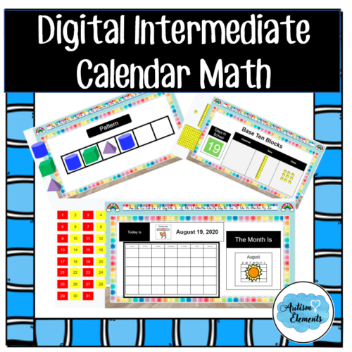 Digital Calendar Math Intermediate- Morning Work- SPED & Autism Resource's featured image