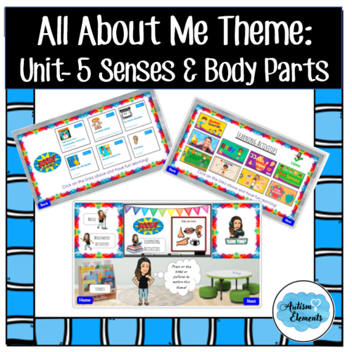 Digital Interactive All About Me Theme- 5 Senses & Body Parts Unit- Science's featured image