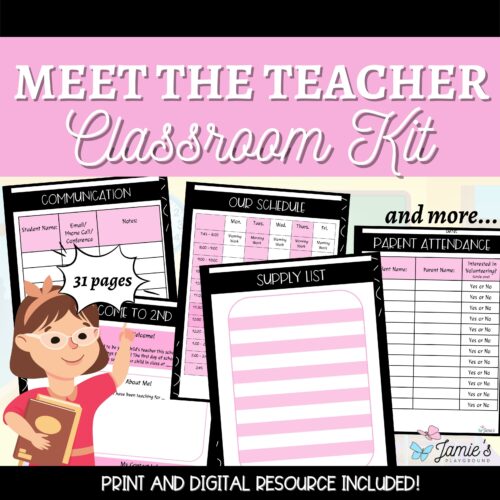 Parent Communication Log Editable Student Information Sheets's featured image