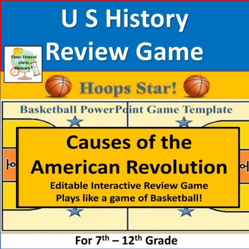 Causes of the American Revolution Editable PowerPoint Review Game's featured image