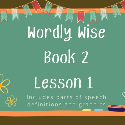 Wordly Wise Book 2, Lesson 1, Canva Presentation's featured image