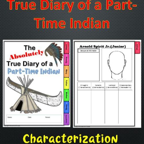 The Absolutely True Diary of a Part-Time Indian Characterization Flip book's featured image