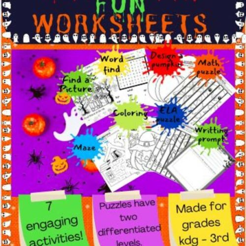Halloween Worksheet Packet's featured image