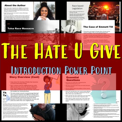 The Hate U Give Introduction Power Point's featured image