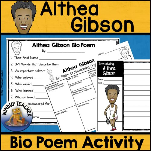 Althea Gibson Poem Writing Activity's featured image