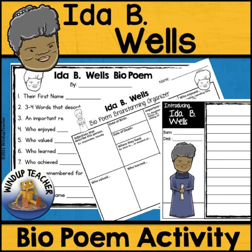 Ida B. Wells Poem Writing Activity's featured image